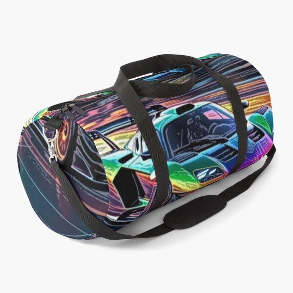 Item preview, Neon Rainbow Supercar Motion Blur Racing Art designed and sold by Nexus Space.