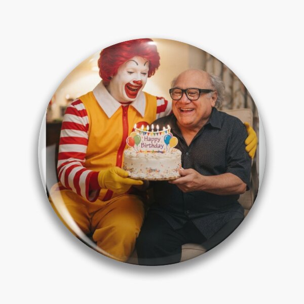 Item preview, Danny Devito Ronald mcdonald mcdonalds grimace meme memes funny parody christmas birthday  designed and sold by CheeseBlueprint.
