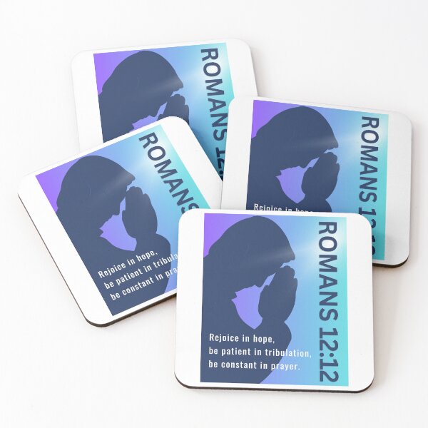 Item preview, Romans 12:12 Scripture graphic design art designed and sold by Boy and Belugee.