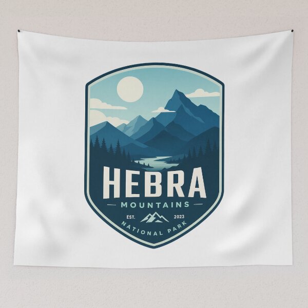 Item preview, Hebra Mountains National Park Nature Landscape designed and sold by FrontierCosmic.