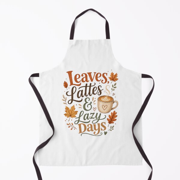 Item preview, Leaves Lattes And Lazy Days Cozy Autumn Coffee Typographic designed and sold by ElcastDesigns.