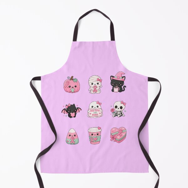 Item preview, Cute Kawaii Pink Ribbon Halloween Breast Cancer Bundle designed and sold by Simon-art-land.