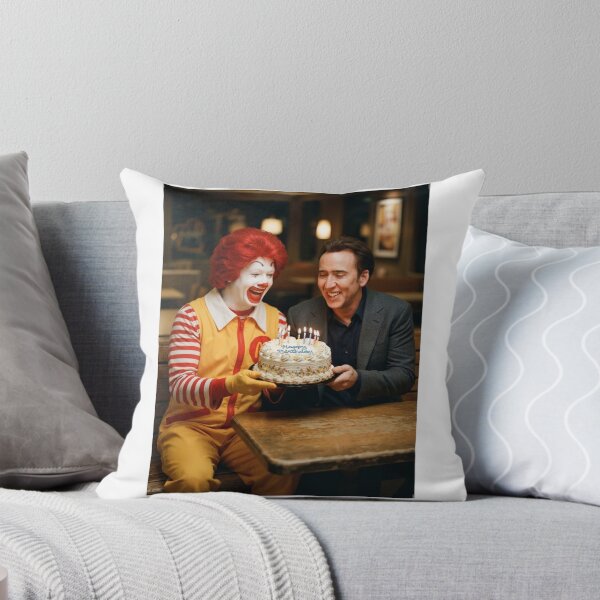 Item preview, Nicolas cage Ronald mcdonald mcdonalds grimace meme memes funny parody christmas birthday  designed and sold by CheeseBlueprint.