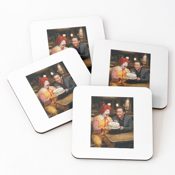 Item preview, Nicolas cage Ronald mcdonald mcdonalds grimace meme memes funny parody christmas birthday  designed and sold by CheeseBlueprint.
