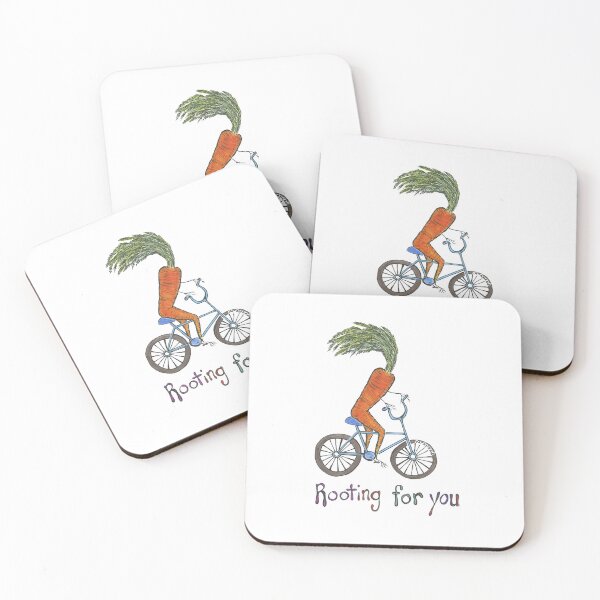 Item preview, Rooting for you (encouragement carrot on a bike) designed and sold by ArtByAbend.