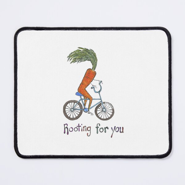 Item preview, Rooting for you (encouragement carrot on a bike) designed and sold by ArtByAbend.