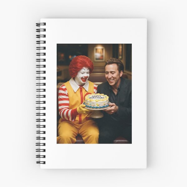 Item preview, Nicolas cage Ronald mcdonald mcdonalds grimace meme memes funny parody christmas birthday  designed and sold by CheeseBlueprint.