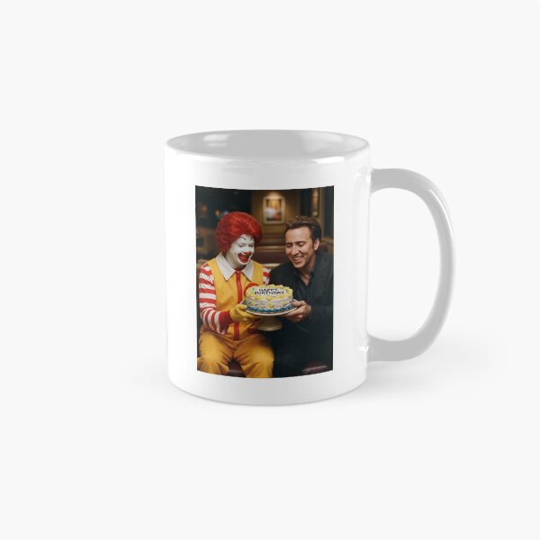 Item preview, Nicolas cage Ronald mcdonald mcdonalds grimace meme memes funny parody christmas birthday  designed and sold by CheeseBlueprint.
