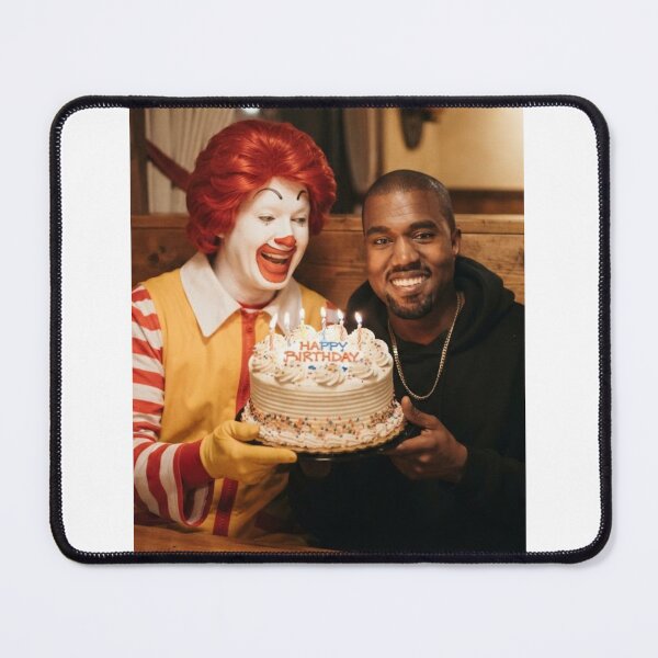 Item preview, Kanye west Ronald mcdonald mcdonalds grimace meme memes funny parody christmas birthday designed and sold by CheeseBlueprint.
