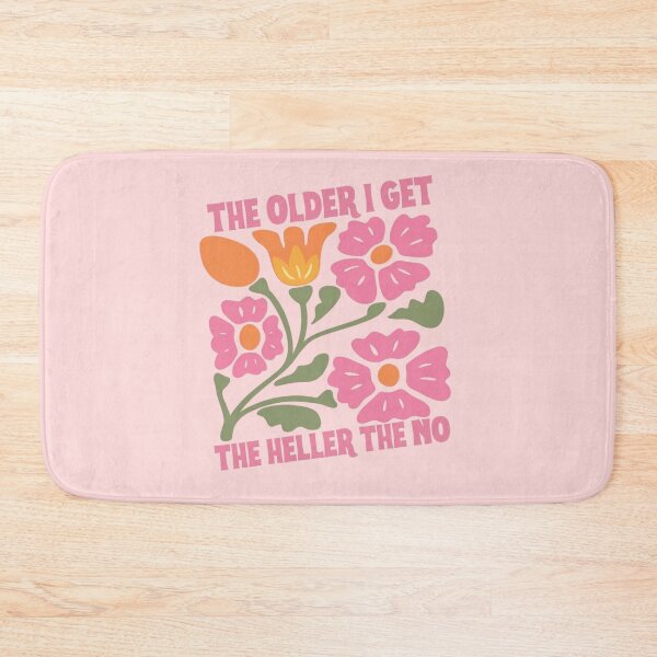 Item preview, The Older I Get The Heller The No Retro Floral Funny Quote Graphic designed and sold by RahniNM.