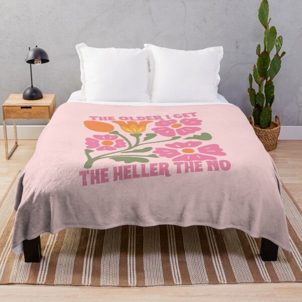 Item preview, The Older I Get The Heller The No Retro Floral Funny Quote Graphic designed and sold by RahniNM.