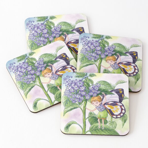 Item preview, May 24th birthday flower Heliotrope Fairy designed and sold by birthflower.