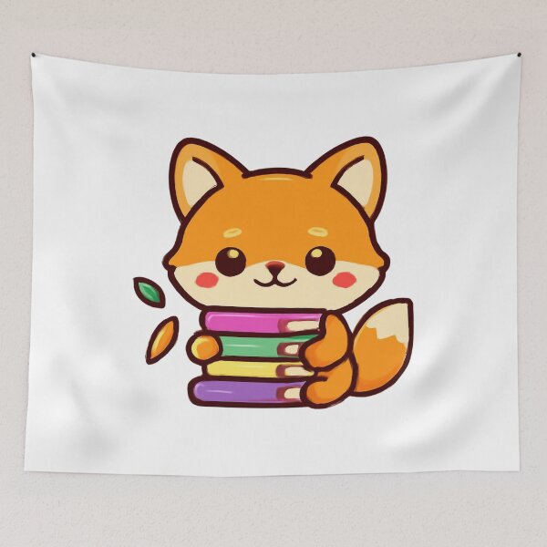 Item preview, Fox Book Lover designed and sold by foryouandyours.