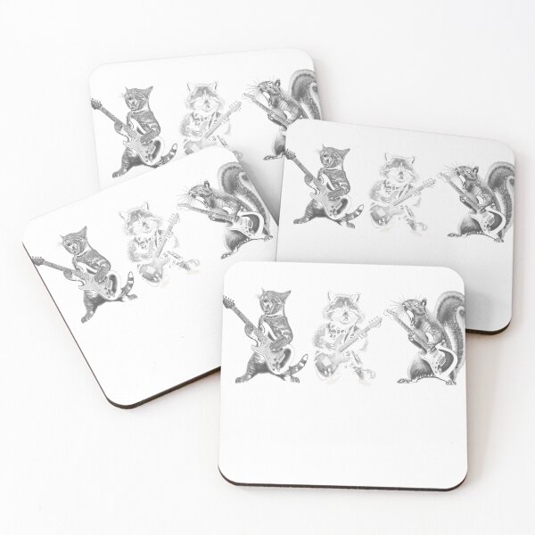 Item preview, Animal Cute Music Guitar Electric Raccoon Squirrel Cat designed and sold by LucaNeumann.