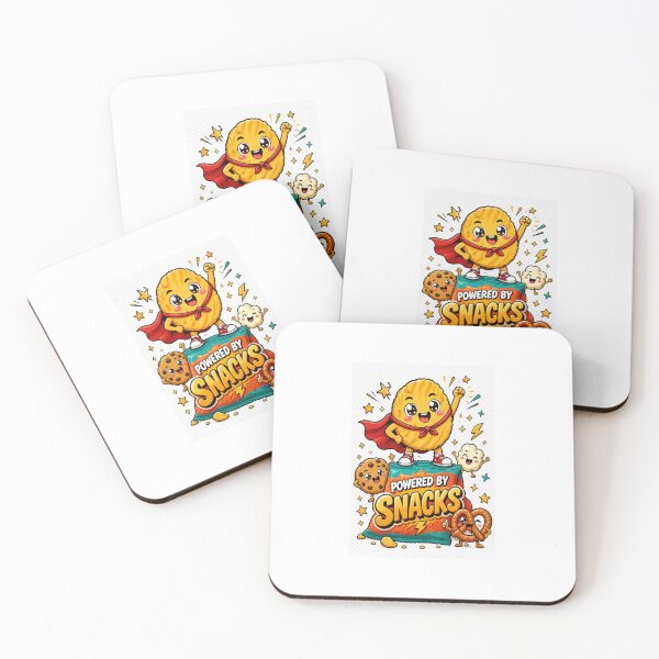 Item preview, Powered by Snacks | Cute Funny Food Lover Snack T-Shirt & Sticker designed and sold by Pixel Alchemy1.
