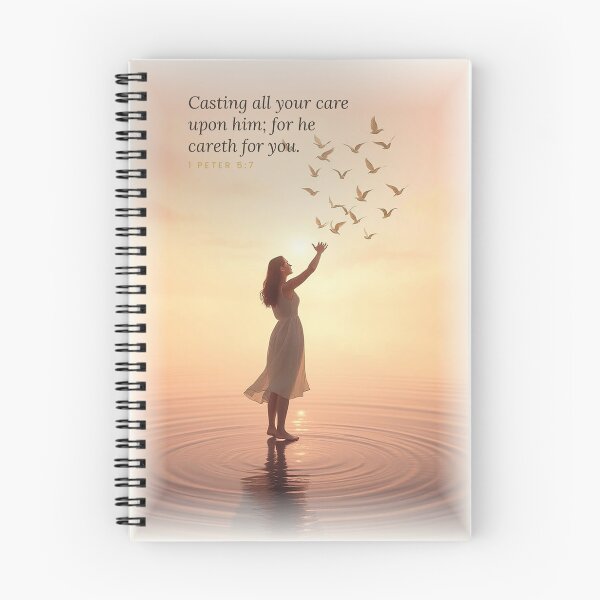 Item preview, Cast Your Cares 1 Peter 5:7 designed and sold by The Bright Beautiful Life .