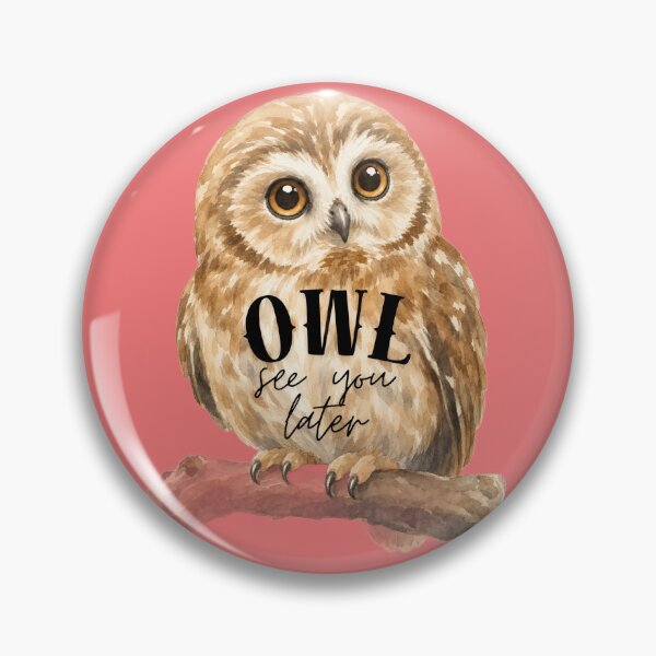Item preview, Owl See You Later Owl Cute Cheeky Image  designed and sold by SamiDsPaintbox.