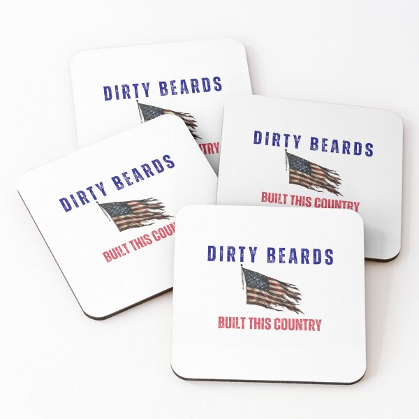 Item preview, Dirty Beards Built This Country (Flag) designed and sold by DirtyBeards.