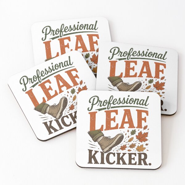 Item preview, Professional Leaf Kicker Funny Autumn Fall Season Typographic designed and sold by ElcastDesigns.