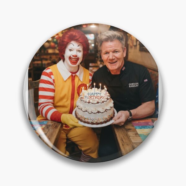 Item preview, Gordon ramsay Ronald mcdonald mcdonalds grimace meme memes funny parody christmas birthday  designed and sold by CheeseBlueprint.
