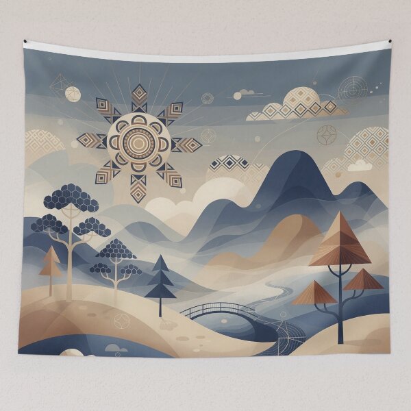 Item preview, Horizon Mandala (Indigo Blue) designed and sold by WeaveSphere.