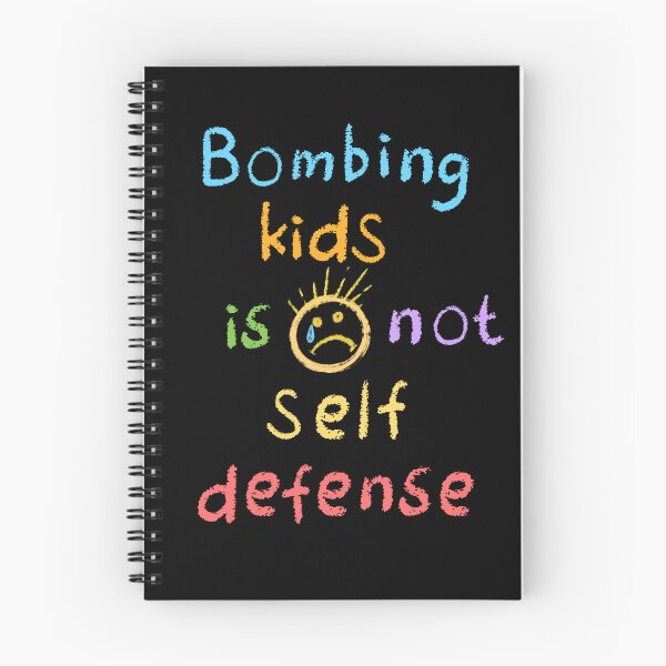 Item preview,  Bombing Kids Is Not Self Defense - Colorful Chalk - Anti-War, Kids Art, Sad Face - Human Rights Activist - Free Palestine Protest designed and sold by Forbidden Merch.