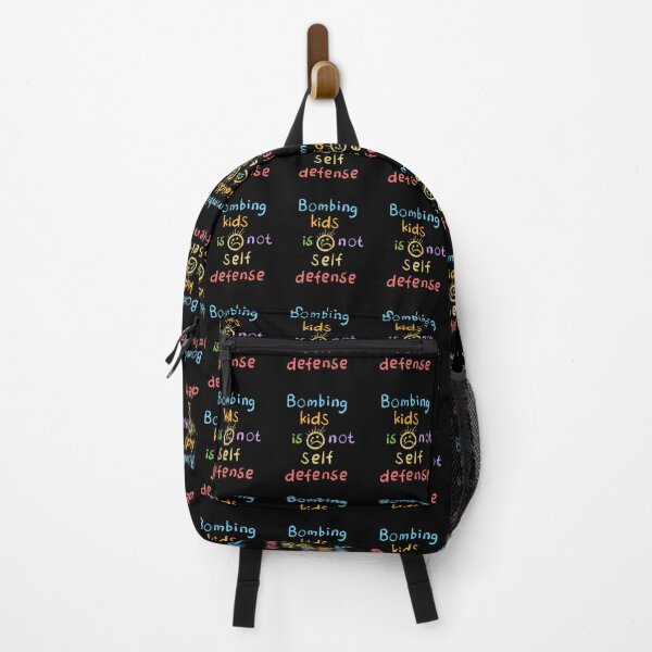 Item preview, Bombing Kids Is Not Self Defense - Colorful Chalk - Anti-War, Kids Art, Sad Face - Human Rights Activist - Free Palestine Protest designed and sold by Forbidden Merch.
