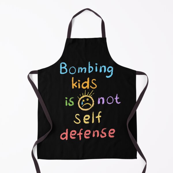 Item preview, Bombing Kids Is Not Self Defense - Colorful Chalk - Anti-War, Kids Art, Sad Face - Human Rights Activist - Free Palestine Protest designed and sold by Forbidden Merch.