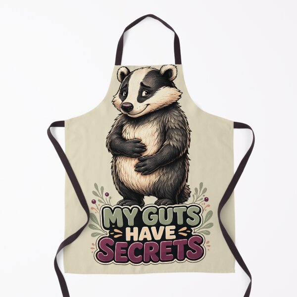 Item preview, Cute Badger My Guts Have Secrets Funny Animal T-Shirt designed and sold by Retro Rascals Co..