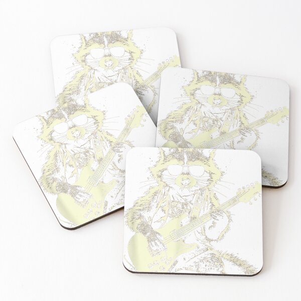 Item preview, Animal Cute Music Guitar Electric Raccoons designed and sold by LucaNeumann.