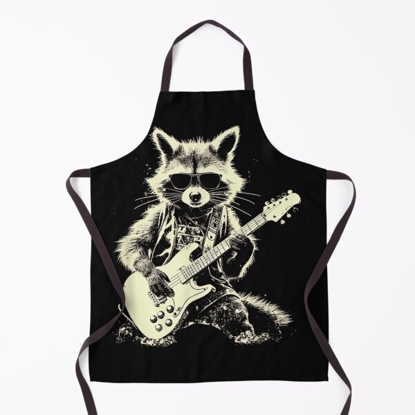 Item preview, Animal Cute Music Guitar Electric Raccoons designed and sold by LucaNeumann.