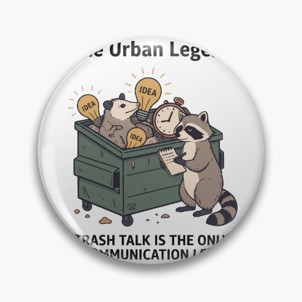Item preview, The Urban Legend Trash Talk Raccoon Opossum designed and sold by BobbyTee Merch.