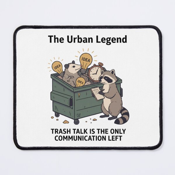 Item preview, The Urban Legend Trash Talk Raccoon Opossum designed and sold by BobbyTee Merch.
