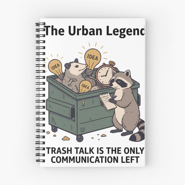 Item preview, The Urban Legend Trash Talk Raccoon Opossum designed and sold by BobbyTee Merch.