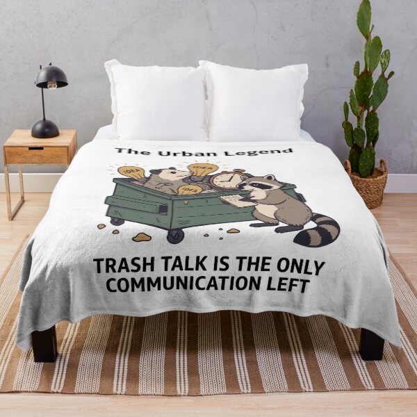 Item preview, The Urban Legend Trash Talk Raccoon Opossum designed and sold by BobbyTee Merch.