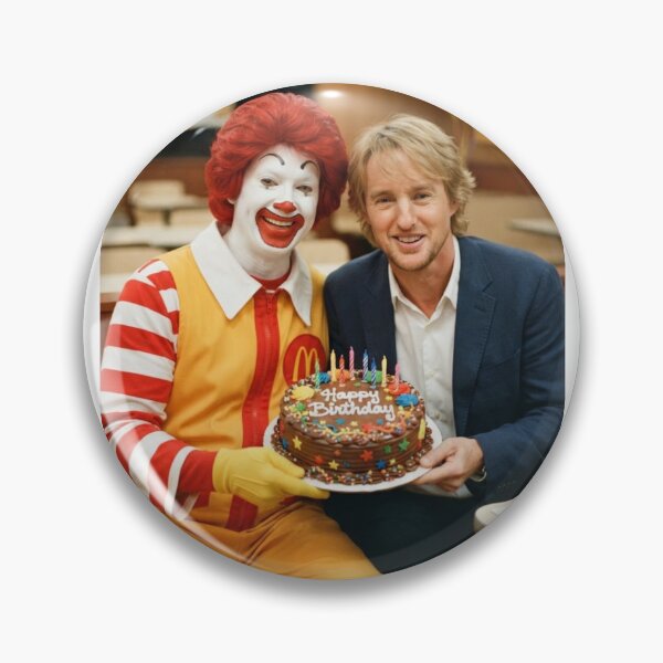 Item preview, Owen wilson Ronald mcdonald mcdonalds grimace meme memes funny parody christmas birthday  designed and sold by CheeseBlueprint.