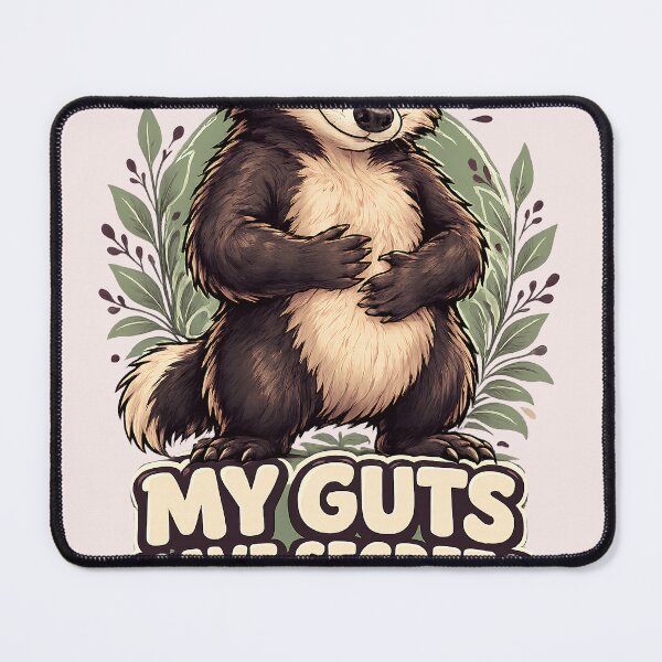 Item preview, My Guts Have Secrets Funny Badger Lover T-Shirt designed and sold by Retro Rascals Co..