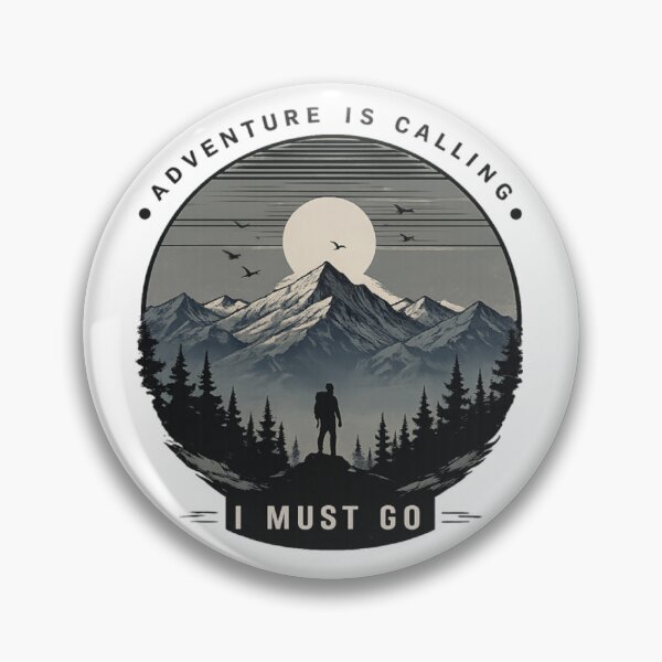 Item preview, Adventure Is Calling | Mountain Hiking Nature Outdoor Explorer Design designed and sold by Soft Ink.