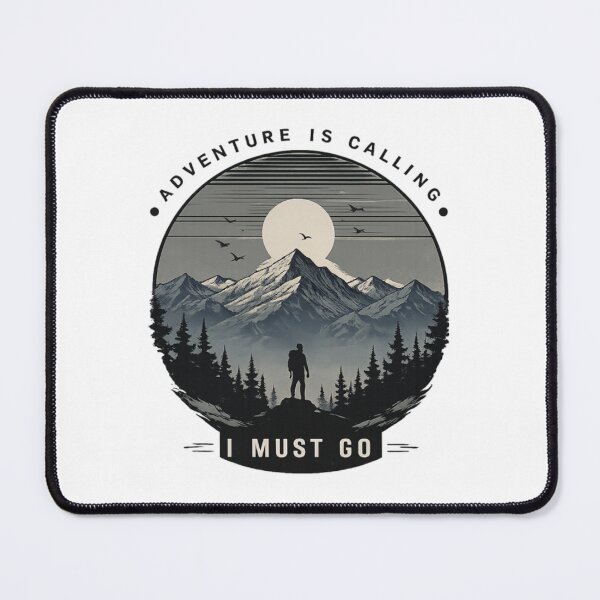 Item preview, Adventure Is Calling | Mountain Hiking Nature Outdoor Explorer Design designed and sold by Soft Ink.