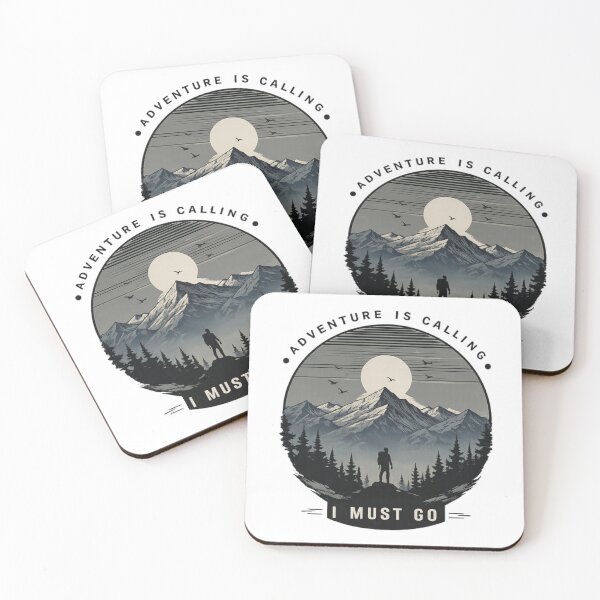 Item preview, Adventure Is Calling | Mountain Hiking Nature Outdoor Explorer Design designed and sold by Soft Ink.
