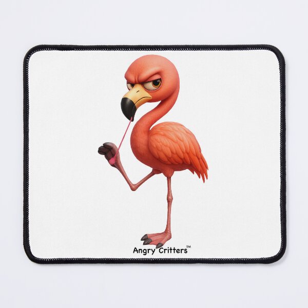 Item preview, Angry Flamingo in Gum designed and sold by lynnk0809.