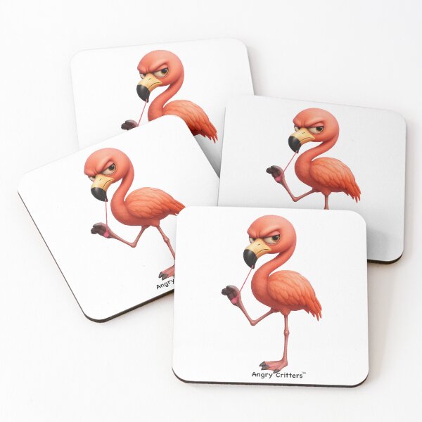 Item preview, Angry Flamingo in Gum designed and sold by lynnk0809.