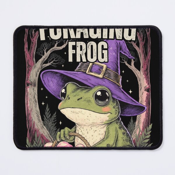 Item preview, Mushroom Foraging Frog Cottagecore Witch Frog Hat Shirt designed and sold by BellabdO.