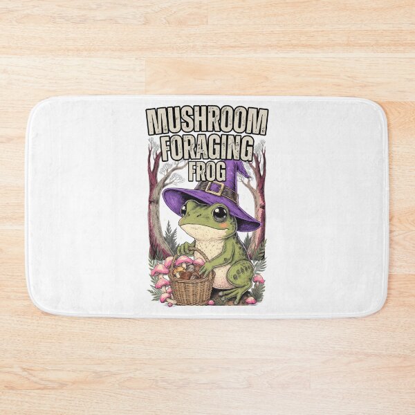 Item preview, Mushroom Foraging Frog Cottagecore Witch Frog Hat Shirt designed and sold by BellabdO.