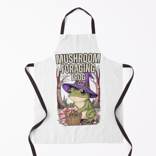 Item preview, Mushroom Foraging Frog Cottagecore Witch Frog Hat Shirt designed and sold by BellabdO.