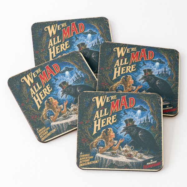Item preview, We're All Mad Here - Alice in Wonderland designed and sold by Its-Oldn-Rusty.