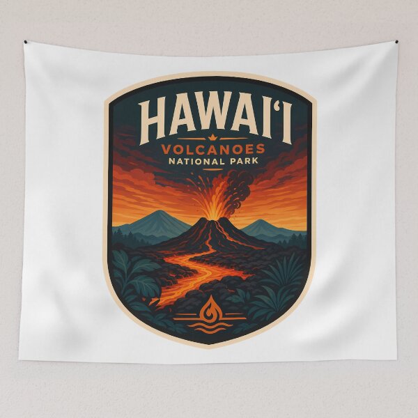 Item preview, Hawaii Volcanoes National Park Nature Landscape designed and sold by FrontierCosmic.