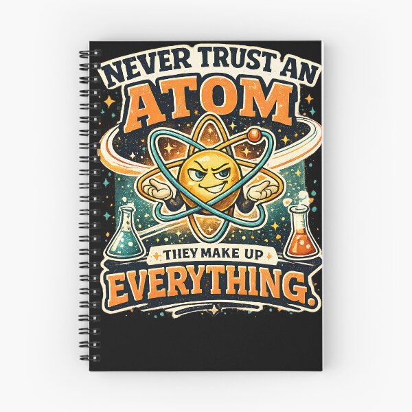 Item preview, Never Trust an Atom Funny Science Pun Gift designed and sold by Retro Rascals Co..