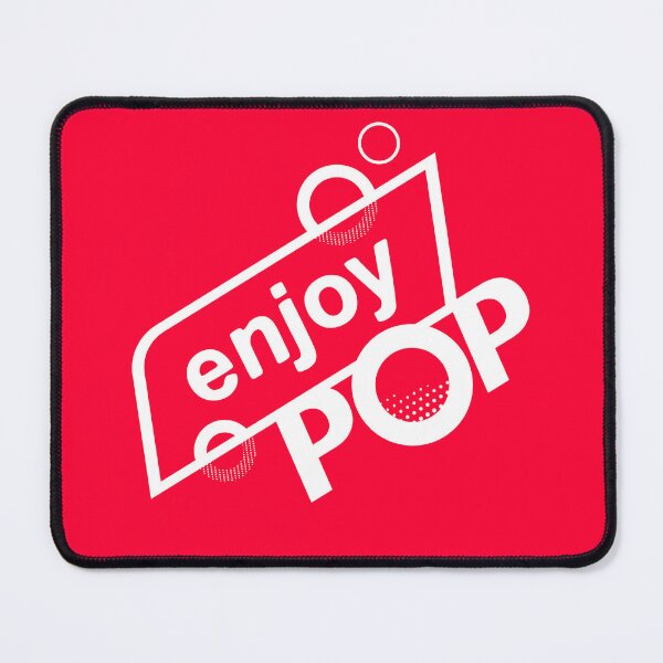 Item preview, Enjoy Pop Logo (WHITE) (RED) designed and sold by Enjoy Artwork .