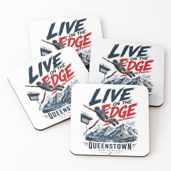 Item preview, Queenstown Bold Adventure – Live on the Edge – Adrenaline Capital Art – New Zealand Extreme Sports designed and sold by bobscraze.